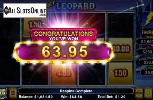 Total Win. Lightning Leopard from Lightning Box