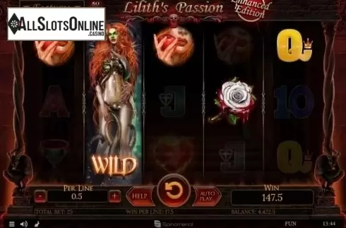 Expanding Wild Respin. Lilith's Passion Enhanced Edition from Spinomenal