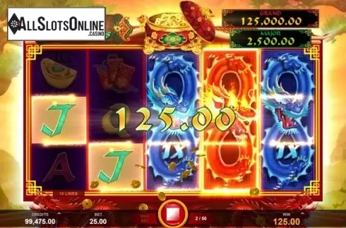 Win Screen 5. Long Mu Fortunes from Fortune Factory Studios