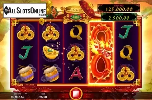 Win Screen 2. Long Mu Fortunes from Fortune Factory Studios