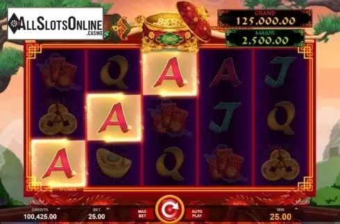 Win Screen 3. Long Mu Fortunes from Fortune Factory Studios