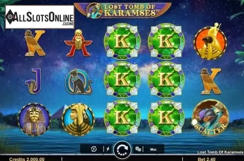 Reel Screen. Lost Tomb of Karamses from Microgaming