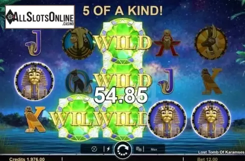 Win Screen 1. Lost Tomb of Karamses from Microgaming