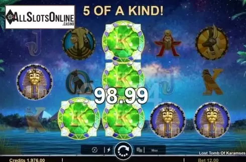 Win Screen 2. Lost Tomb of Karamses from Microgaming