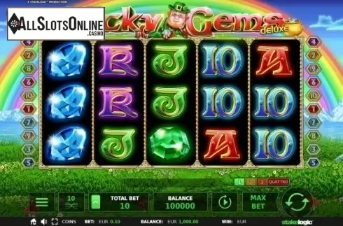 Reel Screen. Lucky Gems Deluxe (StakeLogic) from StakeLogic