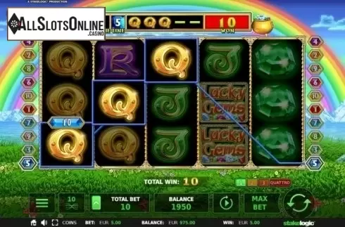 Win Screen. Lucky Gems Deluxe (StakeLogic) from StakeLogic