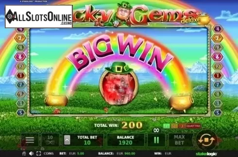 Big Win. Lucky Gems Deluxe (StakeLogic) from StakeLogic