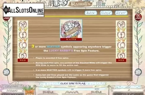 Screen4. Lucky Rabbits Loot from Microgaming
