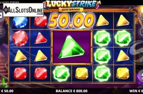 Win Screen. Lucky Strike (Leander Games) from Leander Games