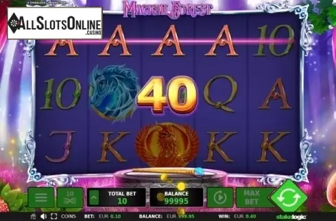 Low Win screen. Magical Forest (StakeLogic) from StakeLogic