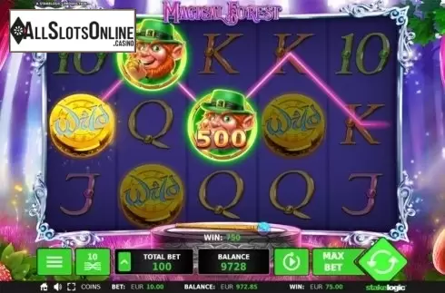 Wild Win screen. Magical Forest (StakeLogic) from StakeLogic
