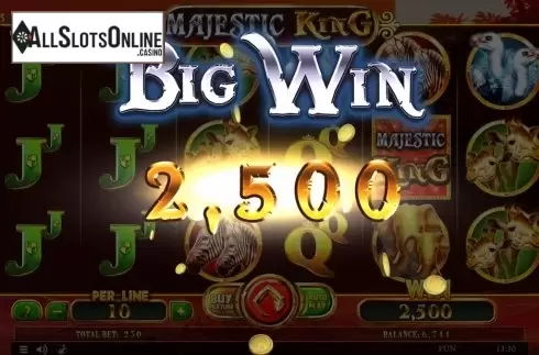 Big Win. Majestic King Expanded Edition from Spinomenal