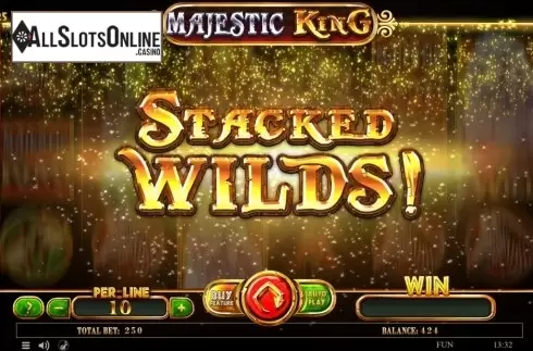 Stacked Wilds. Majestic King Expanded Edition from Spinomenal