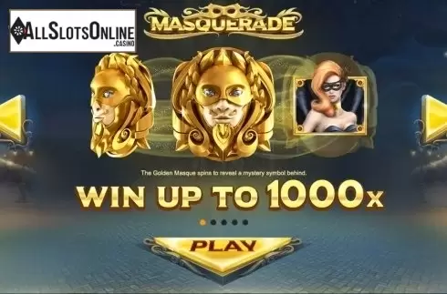 Paytable 1. Masquerade (Red Tiger) from Red Tiger