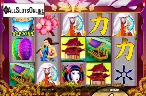 Free Spins screen. Matsuri (MultiSlot) from MultiSlot