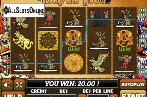 Win Screen. Mayan Gold (PlayPearls) from PlayPearls