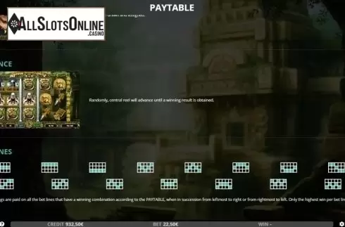 Paylines. Mayan Temple Advance from Capecod Gaming
