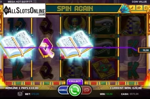 Win Screen 2. Mega Hot Egypt from Betsson Group