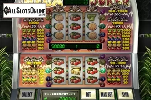 Game Workflow screen. Mega Joker (NetEnt) from NetEnt