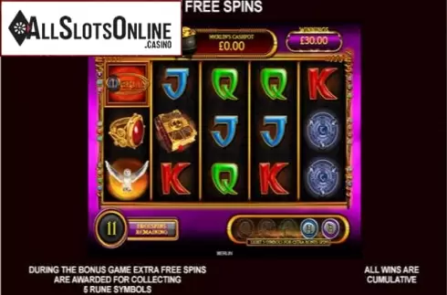 Paytable 4. Merlin (Inspired Gaming) from Inspired Gaming