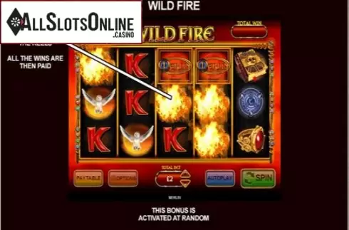 Paytable 6. Merlin (Inspired Gaming) from Inspired Gaming