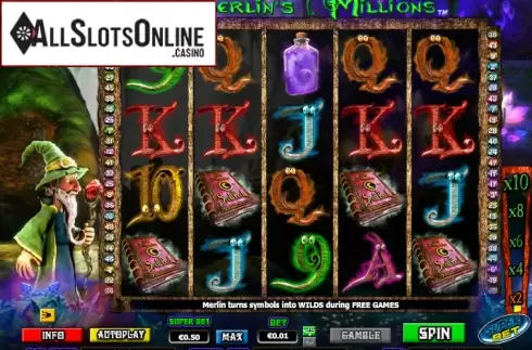 Reels. Merlin's Millions Superbet from NextGen