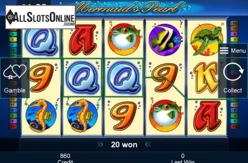 Win. Mermaid's Pearl (Novomatic) from Greentube