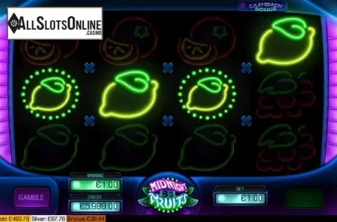 Win screen 1. Midnight Fruits from Apollo Games
