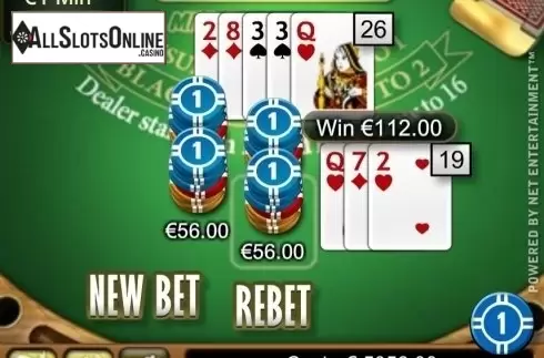 Game Screen. Mini Blackjack (NetEnt) from NetEnt