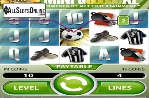 Win Screen. Mini Goooooal from NetEnt