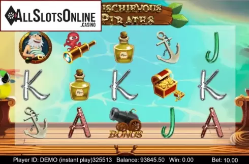 Reel Screen. Mischievous Pirates from Triple Profits Games