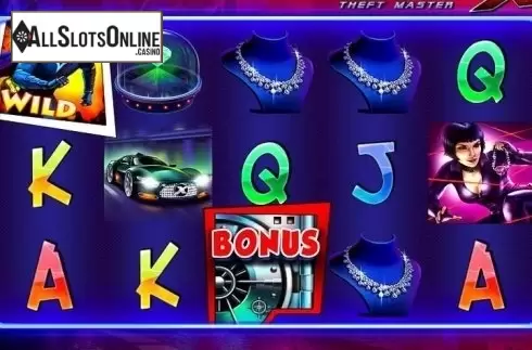 Reel Screen. Mister X: Theft Master from Octavian Gaming