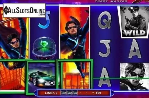Reel Screen. Mister X: Theft Master from Octavian Gaming