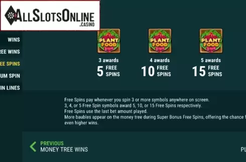 Free Spins. Money Grows on Trees Christmas Edition from Slot Factory