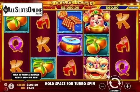 Reel Screen. Money Mouse (Pragmatic Play) from Pragmatic Play