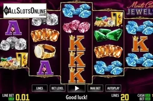 Game reels. Monte Carlo Jewels HD from World Match