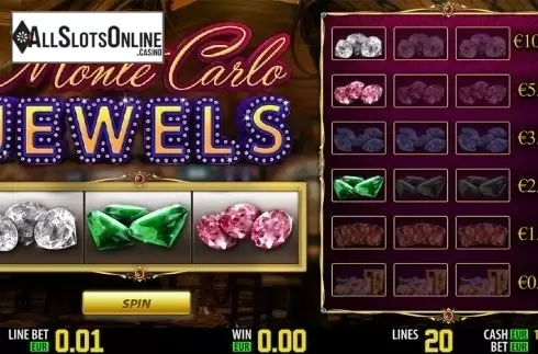 Bonus game. Monte Carlo Jewels HD from World Match