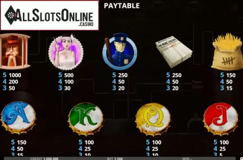 Paytable screen 1. Moonshine (Capecod Gaming) from Capecod Gaming