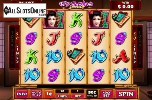 Game Screen. My Geisha's Secret from GMW