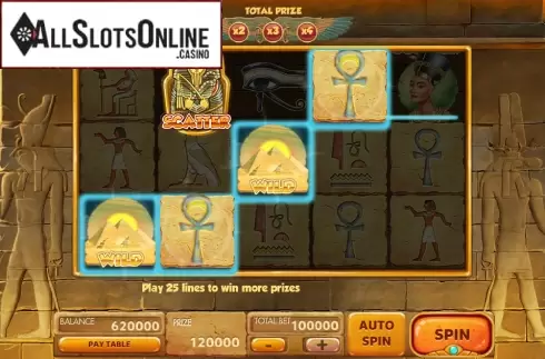 Win Screen. Mysteries of Egypt from Red Rake