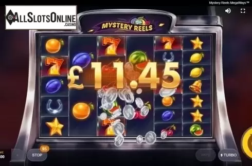 Win Screen. Mystery Reels Megaways from Red Tiger