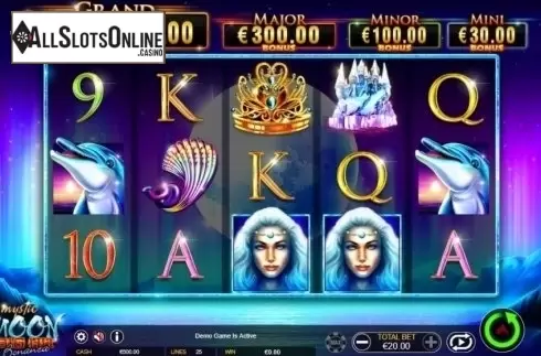 Game Workflow screen . Mystic Moon: Big Hit Bonanza from Ainsworth
