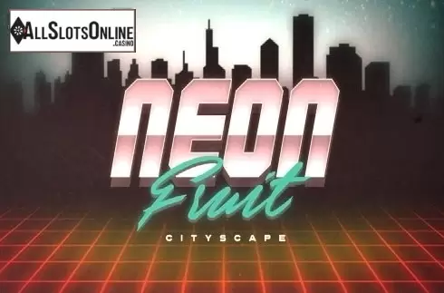 Neon Fruit Cityscape