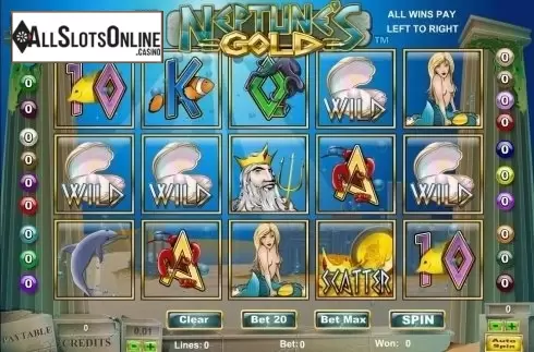 Reel Screen. Neptunes Gold (Amaya) from Amaya