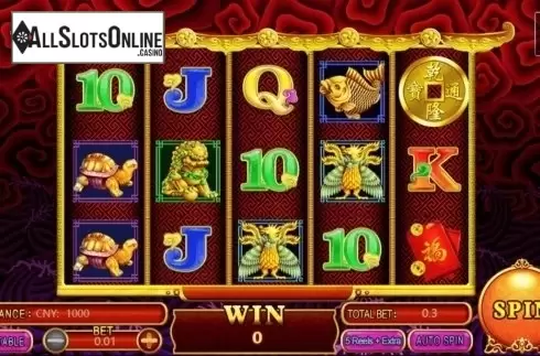 Reel Screen. New Legend of 5 Dragons from Aiwin Games