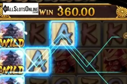 Win Screen 4. Ninja vs Samurai from PG Soft