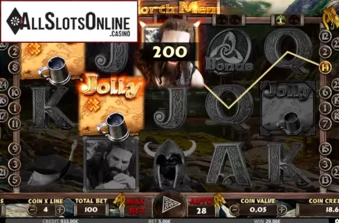 Win screen 2. North Men from Capecod Gaming