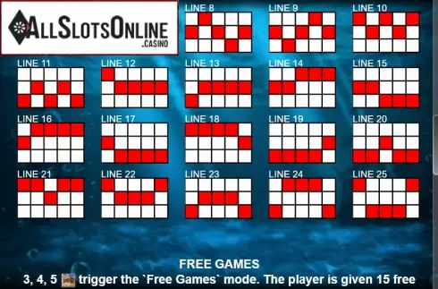Paytable 3. Ocean Legends from Casino Technology