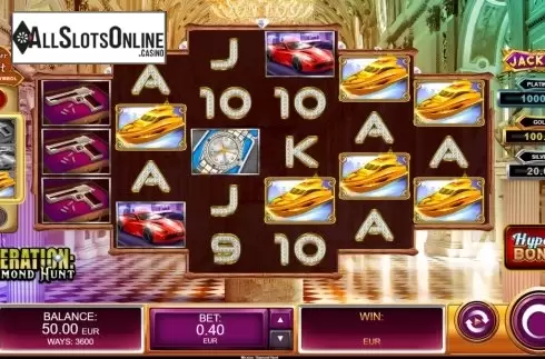 Reel Screen 1. Operation Diamond Hunt from Kalamba Games