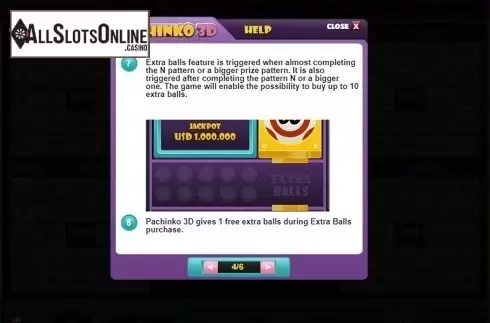 Paytable 4. Pachinko 3D from Salsa Technology